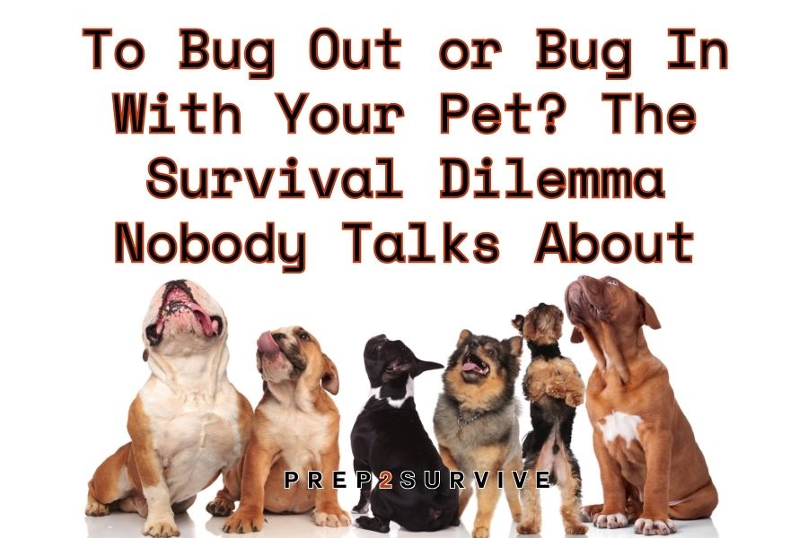 To Bug Out or Bug In With Your Pet? The Survival Dilemma Nobody Talks About