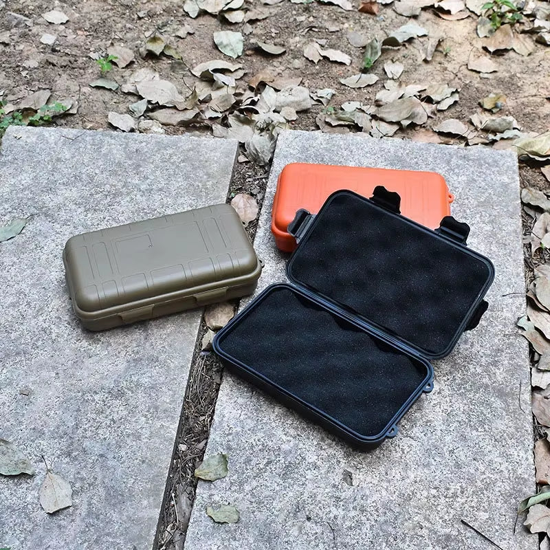 EDC Tools Outdoor Survival Kit Box Sealed Shockproof Waterproof Box Wild Survival Food Grade Storage Box Portable Tool Box