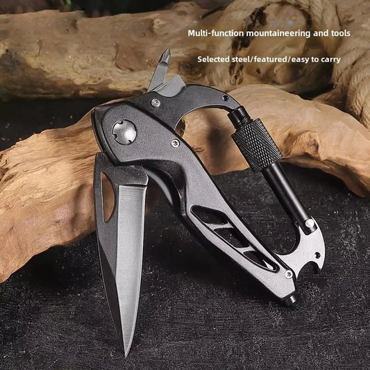 Multifunctional Carabiner Folding Knife