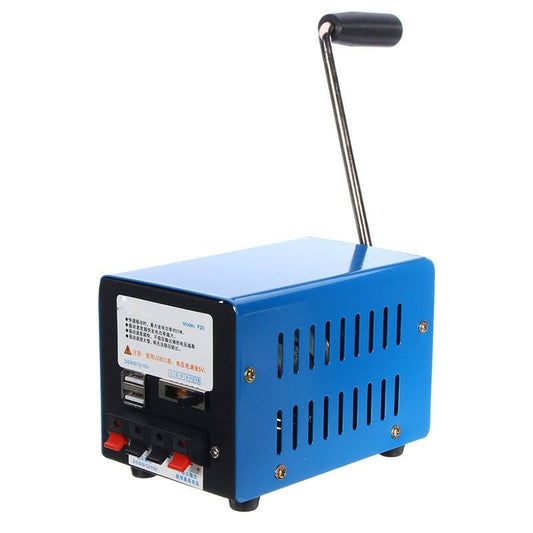 ⚡ Hand Crank Generator — USB Charging Power When the Grid Ghosts You