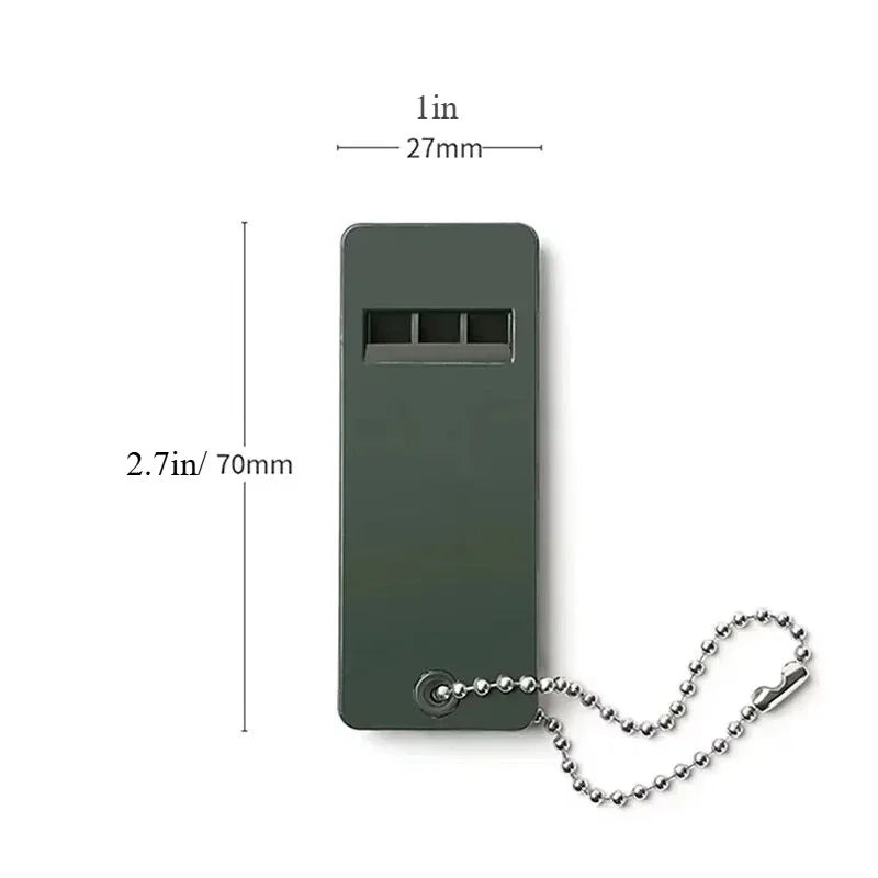 Outdoor Distress Whistle Three Frequency Loud Emergency Signal High Pitch Survival Whistle Multi Audio Portable Safety Equipment