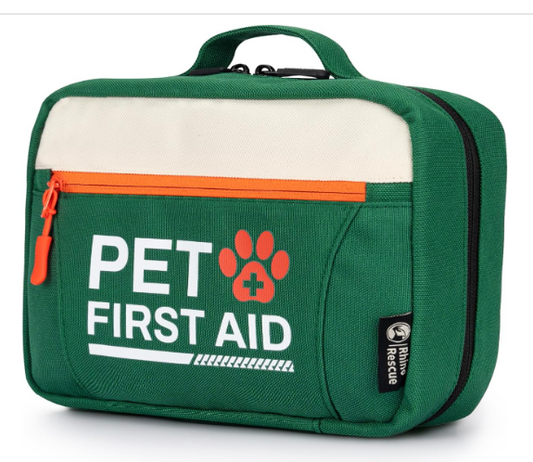 Pet First Aid Kit for Dogs & Cats – 80+ Piece Emergency Survival Kit by RHINO RESCUE