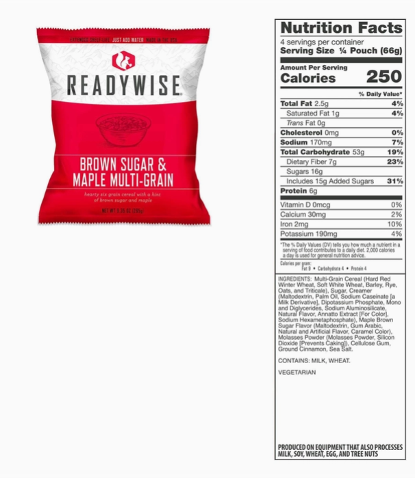 Prepper Pack Bucket - Emergency Food