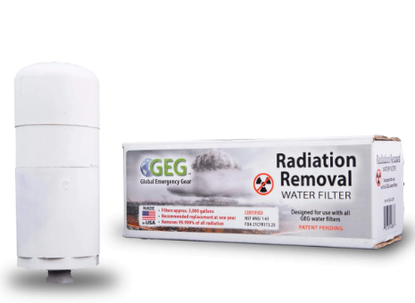 Radiation Removal Water Filter Kit for use with ReadyWise Food Buckets