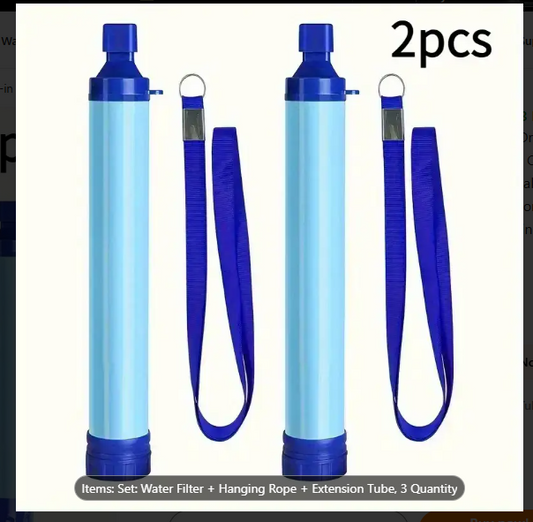 Portable Built-in Straw Filter System