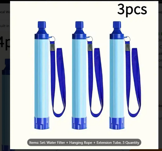 Portable Built-in Straw Filter System