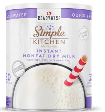 Instant Nonfat Dry Milk - 50 Serving #10 Can