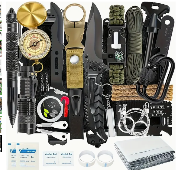 Ultimate 38‑in‑1 Survival Kit – Tactical Emergency Gear for Family Prep, Camping, &Hiking