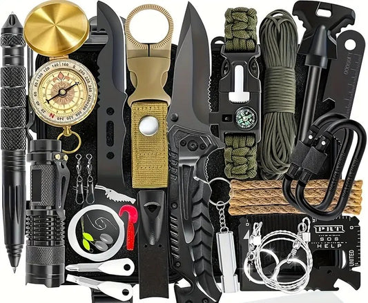 Ultimate 38‑in‑1 Survival Kit – Tactical Emergency Gear for Family Prep, Camping, &Hiking
