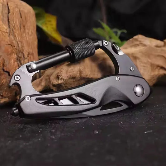 Multifunctional Carabiner Folding Knife