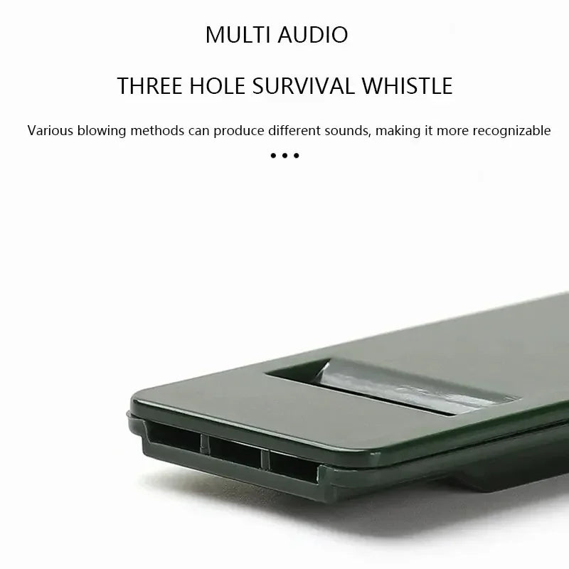 Outdoor Distress Whistle Three Frequency Loud Emergency Signal High Pitch Survival Whistle Multi Audio Portable Safety Equipment