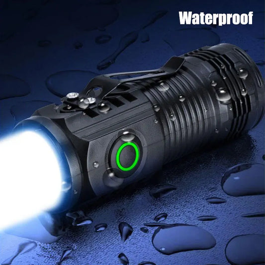 New Ultra Powerful Flashlight 3 Core LED Mini EDC Tactical Torch USB Rechargeable Outdoor Camping Fishing LED Hat Clip Lamp