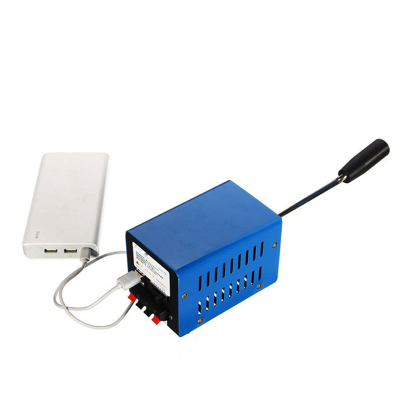 ⚡ Hand Crank Generator — USB Charging Power When the Grid Ghosts You