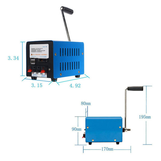 ⚡ Hand Crank Generator — USB Charging Power When the Grid Ghosts You