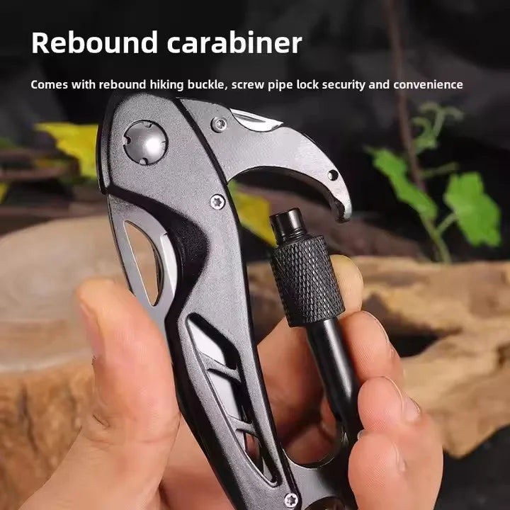 Multifunctional Carabiner Folding Knife