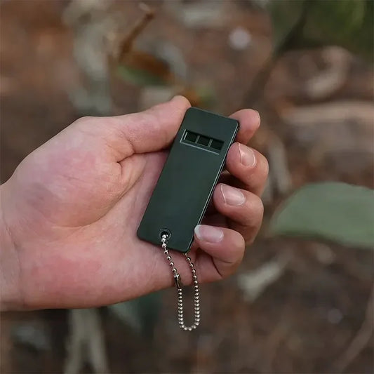 Outdoor Distress Whistle Three Frequency Loud Emergency Signal High Pitch Survival Whistle Multi Audio Portable Safety Equipment