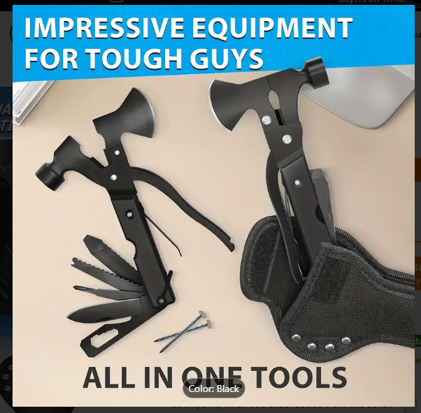 12-in-1 Multifunctional Hammer — Because Carrying a Toolbox Everywhere Is Ridiculous