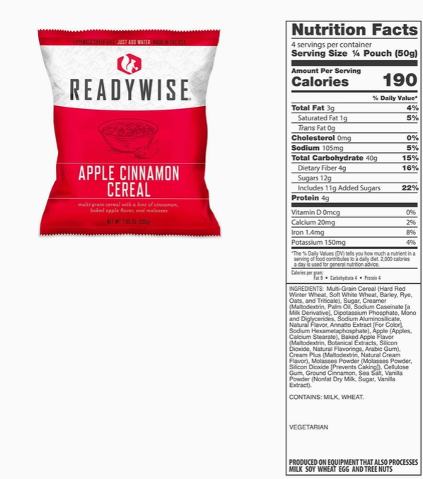 Prepper Pack Bucket - Emergency Food