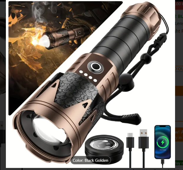 SKYFIRE LED Flashlight — Light It Up, Start a Fire, Save the Day